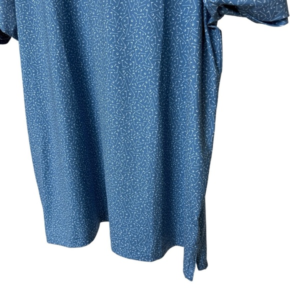 Rhoback Men's 2XL Blue “The Mulligan” Golf Polo Shirt Short Sleeve SOLD OUT! - Picture 3 of 9